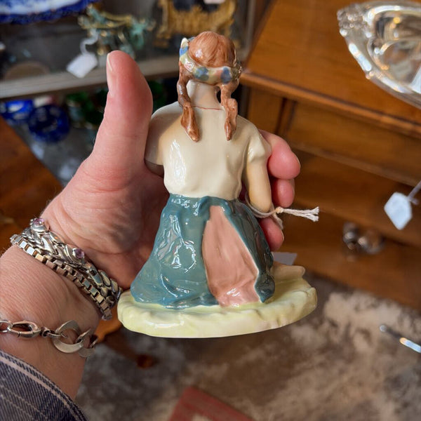 Royal Dux girl figurine