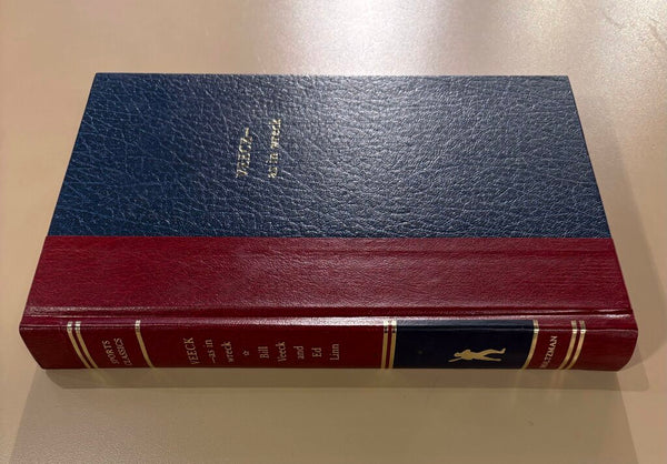 HAND SIGNED VEECK-AS IN WRECK BY BILL BEECK AND ED LINN 1962 SPORTS CLASSICS LEATHER BOUND BOOK