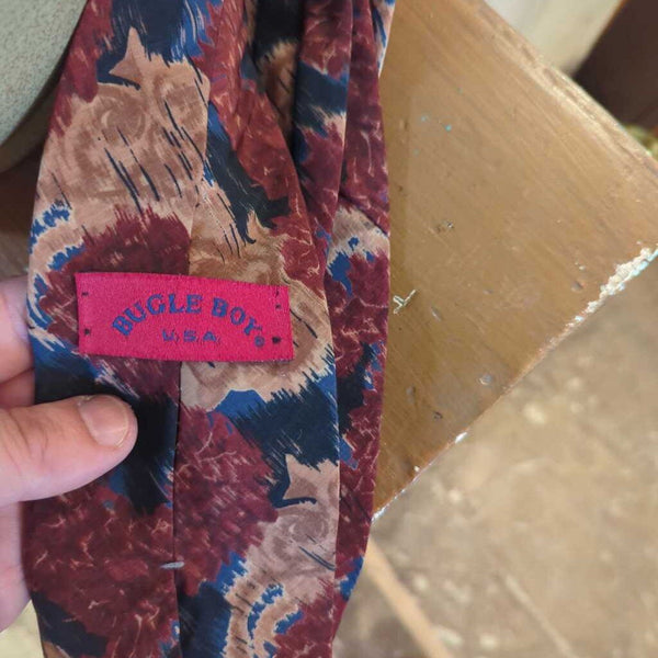 Vintage Bugle Boy Floral Necktie LSBJ 3.26