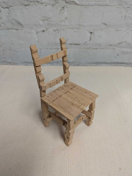 Folk Art/ Tamp Art Inspired Clothespin Chair Small LSBJ 3.26