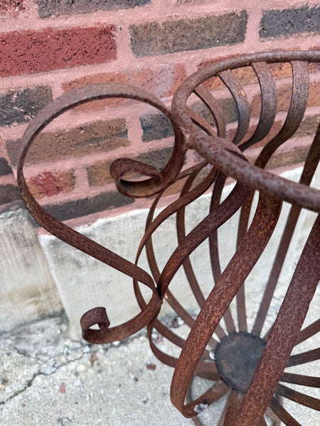 Wrought iron urn 29T