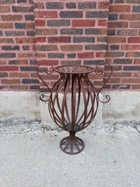 Wrought iron urn 29T