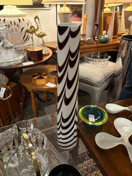 Mcm murano zebra vase