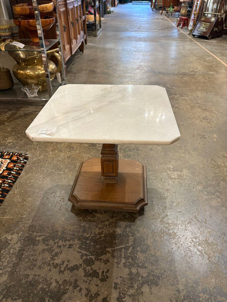 Mcm Italian marble topped side table