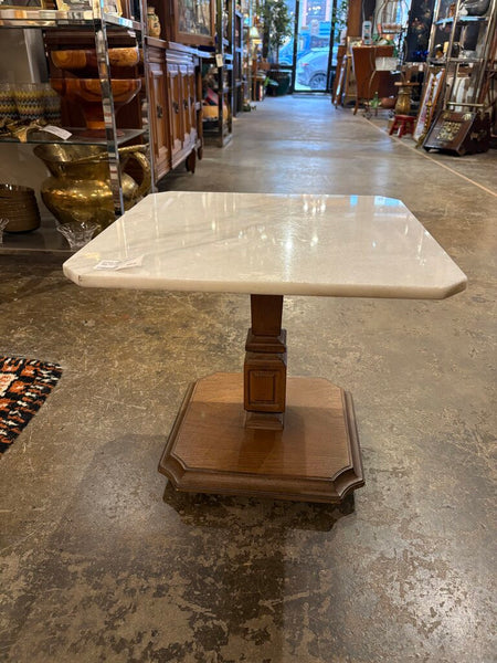 Mcm Italian marble topped side table