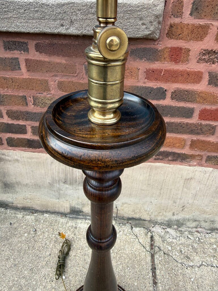 Frederick Cooper Walnut Floor Lamp