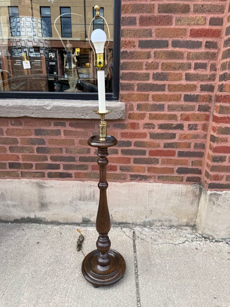 Frederick Cooper Walnut Floor Lamp