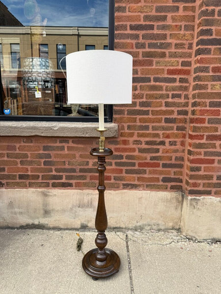 Frederick Cooper Walnut Floor Lamp