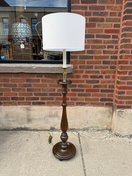 Frederick Cooper Walnut Floor Lamp