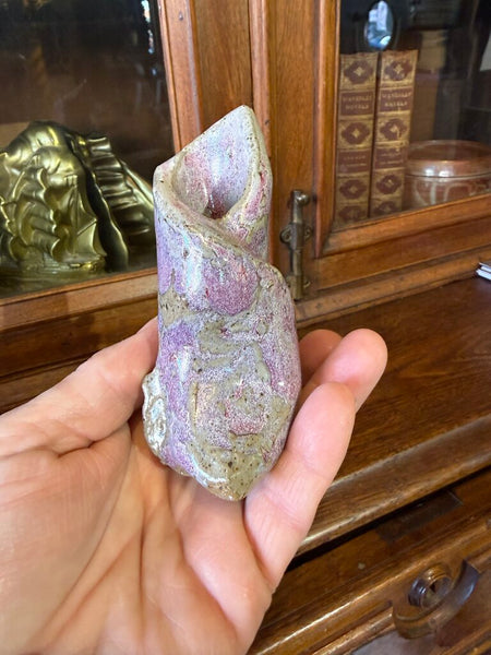 Lavender folded vase