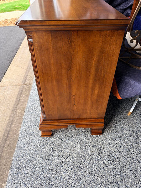 High quality Statton furniture dark walnut 4 drawer chest featuring traditional design and double dovetail construction 33w x32t x19d -for pick up only