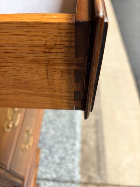 High quality Statton furniture dark walnut 4 drawer chest featuring traditional design and double dovetail construction 33w x32t x19d -for pick up only