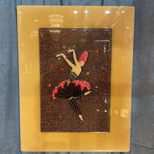 Rose Dancer (1980) by Erte 3D Wood and Resin 22 in x 17 in -- very unique piece -- IN STORE PICK UP ONLY