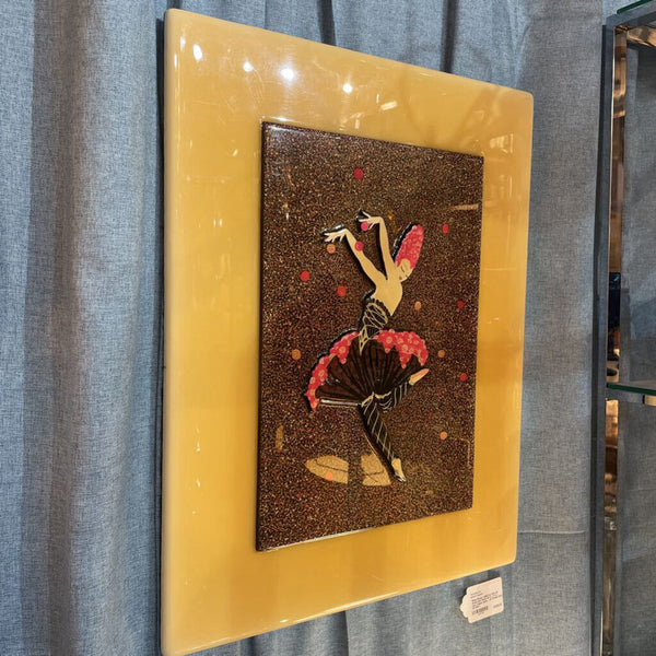Rose Dancer (1980) by Erte 3D Wood and Resin 22 in x 17 in -- very unique piece -- IN STORE PICK UP ONLY