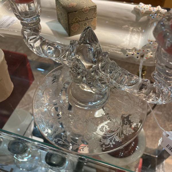 Cut Glass Candleabra