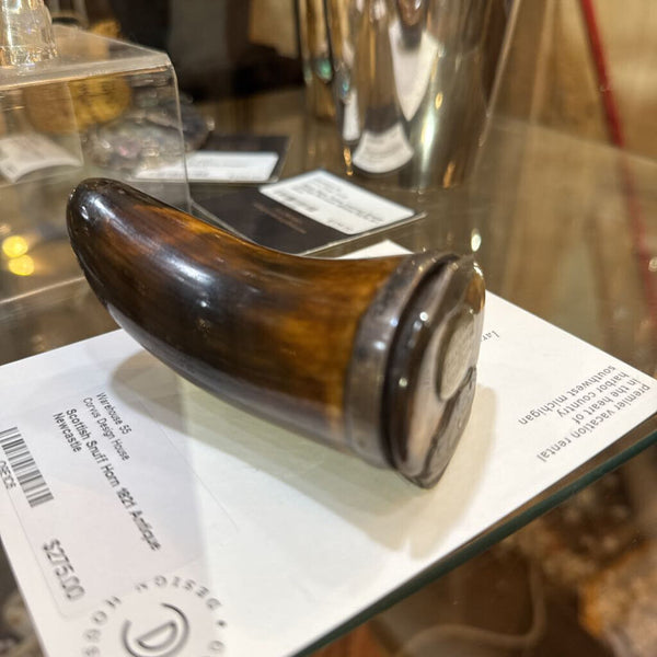 Scottish Snuff Horn 1821 Antique Newcastle