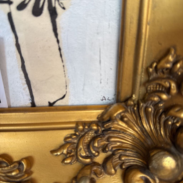 VINTAGE FRAMED ART 12X16 FIRM
