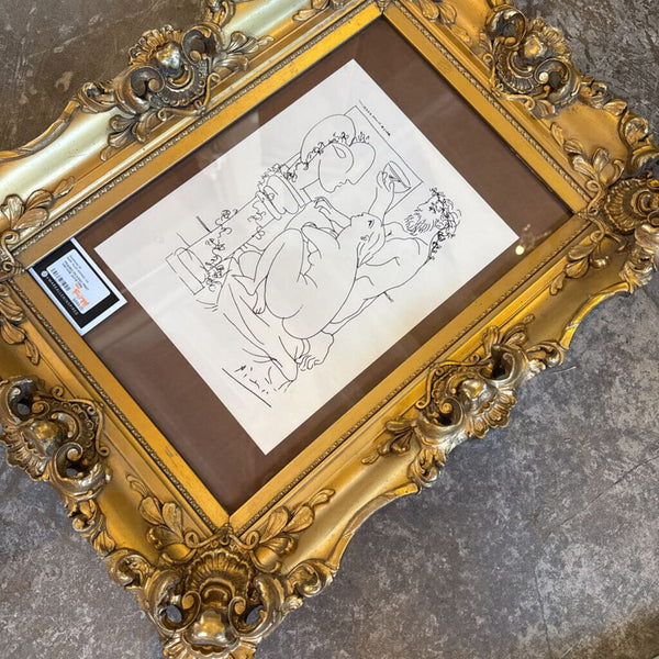 FRAMED PICASSO PRINT VINTAGE 24X19 FIRM