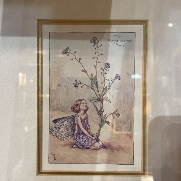 Fairy Print in Gold Frame 9x11in