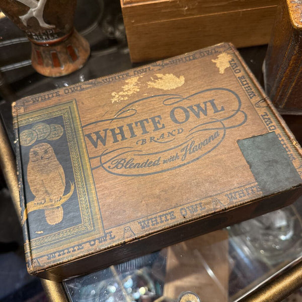 Vintage White Owl cigar box