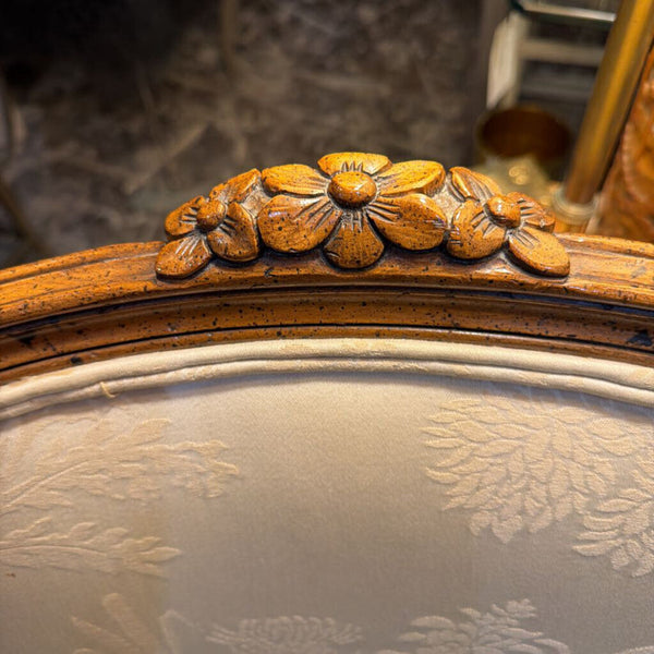 Pair of classic style Louis XV Bergere chairs Henredon