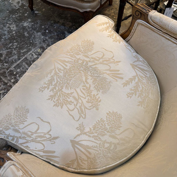 Pair of classic style Louis XV Bergere chairs Henredon