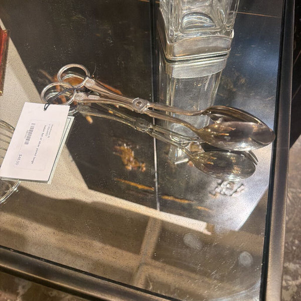 Italian Set of silver plated tongs