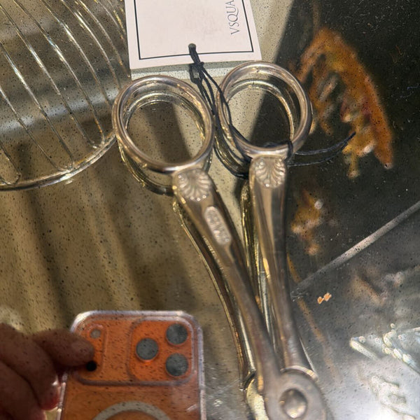 Italian Set of silver plated tongs