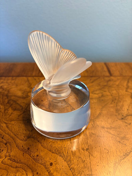 Cristal France butterfly paperweight