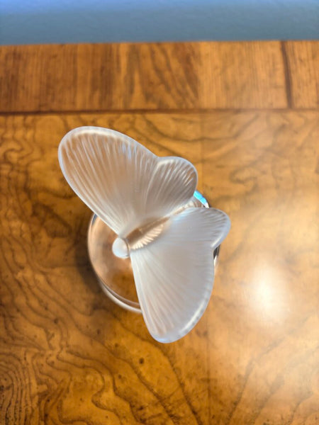 Cristal France butterfly paperweight