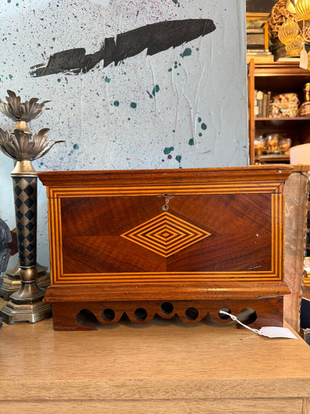Vintage folk art box