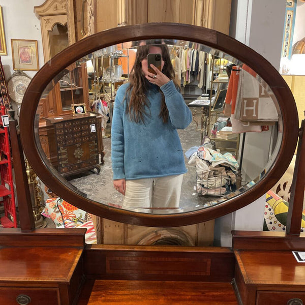 EDWARDIAN INLAID MAHOGANY DRESSER 62T 42W 19D IN STORE PICK UP ONLY