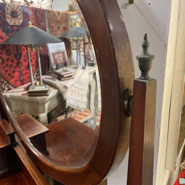 EDWARDIAN INLAID MAHOGANY DRESSER 62T 42W 19D IN STORE PICK UP ONLY
