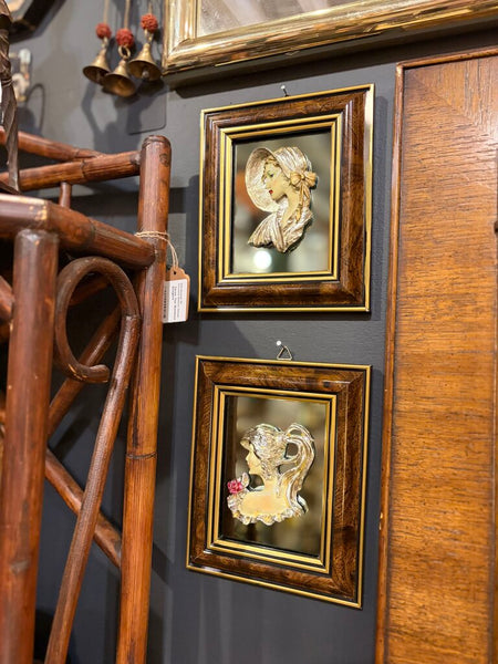 Vintage Cameo on Mirror- SINGLE