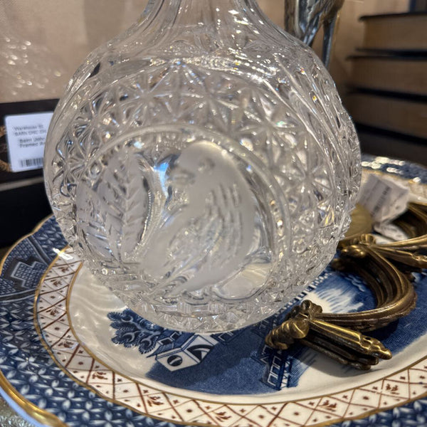 Cut Crystal Bird Decanter