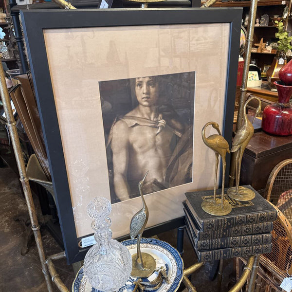 Saint John the Baptist as a Boy Framed Artwork 22.5x26.5