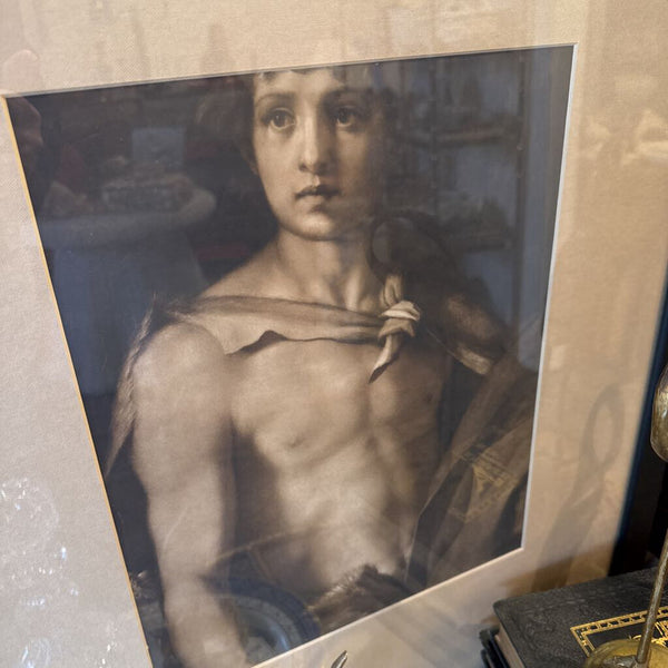 Saint John the Baptist as a Boy Framed Artwork 22.5x26.5