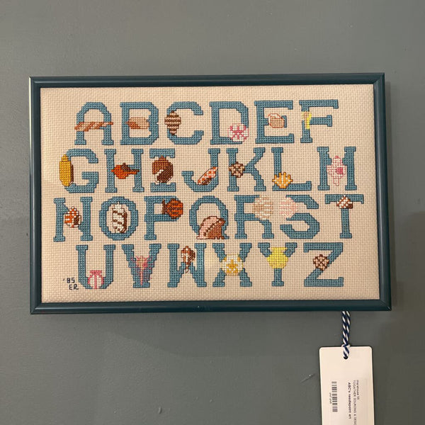 ABC's needlepoint art