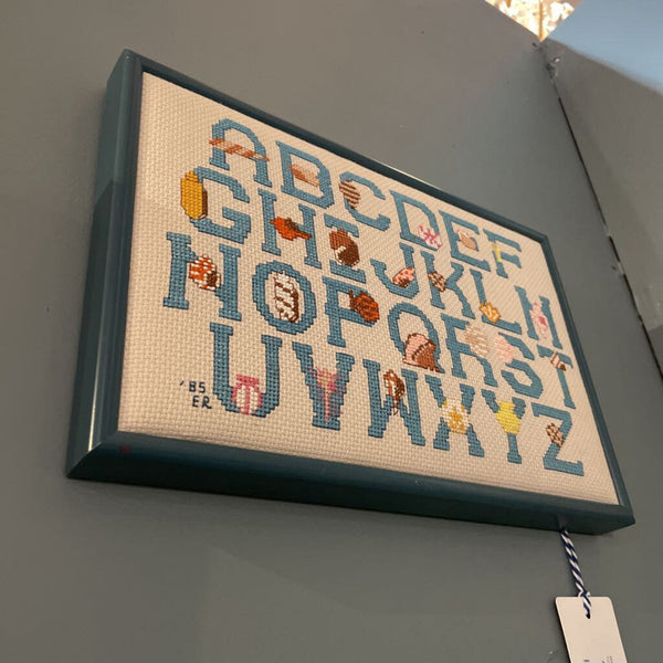 ABC's needlepoint art