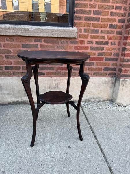 Vintage walnut side table 30T 18D 21.5W
