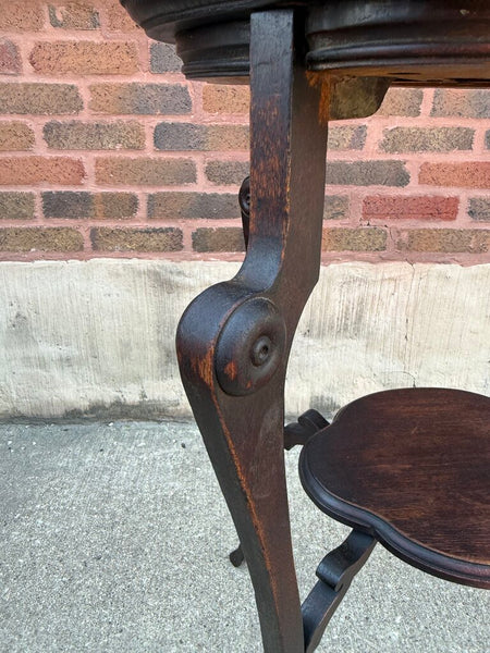 Vintage walnut side table 30T 18D 21.5W