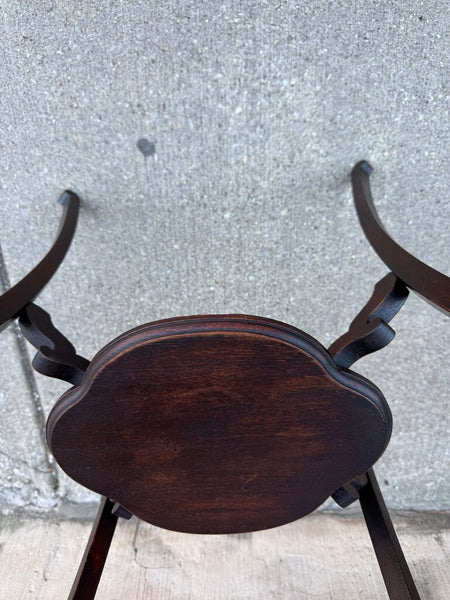 Vintage walnut side table 30T 18D 21.5W