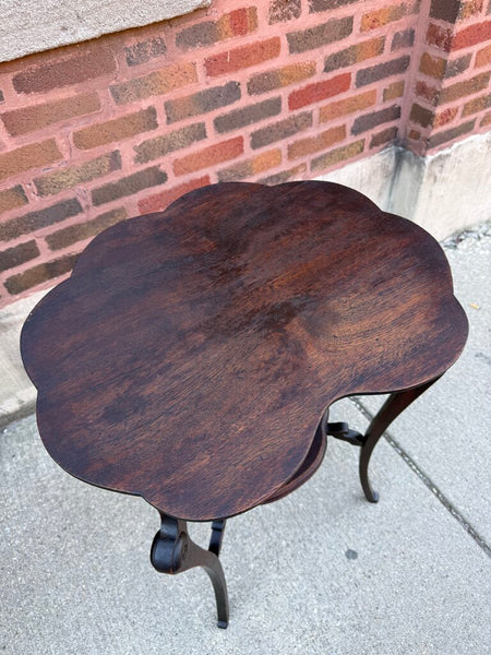 Vintage walnut side table 30T 18D 21.5W