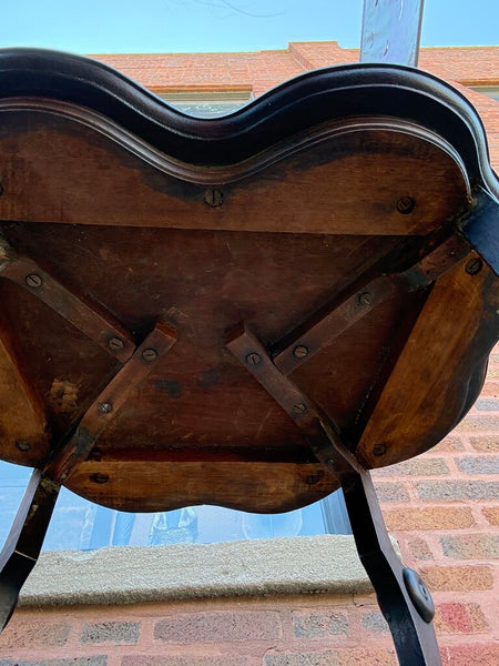 Vintage walnut side table 30T 18D 21.5W