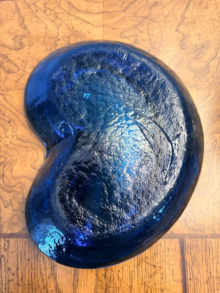 Blenko free form in blue