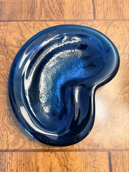 Blenko free form in blue