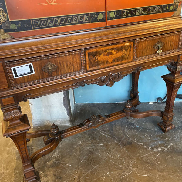 ASIAN CHINOISERIE SCENE CABINET 20"D, 46"W, 74.5T