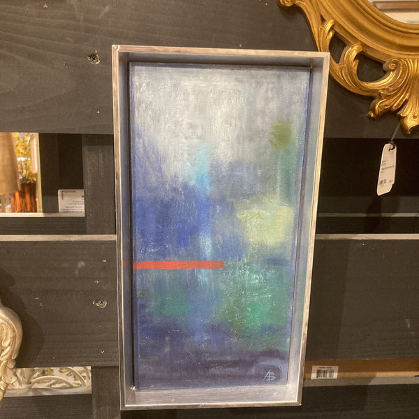 Original abstract oil painting signed 12"x 7"