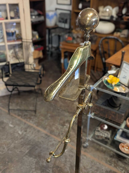 Hollywood Regency Brass Valet 58"Hx17"DIA LSBJ 5.26
