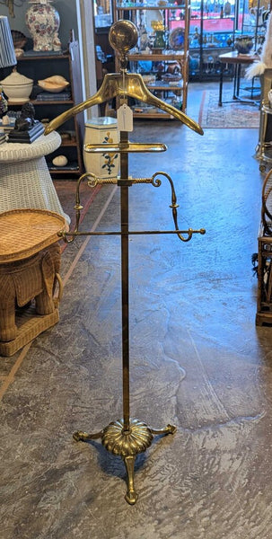 Hollywood Regency Brass Valet 58"Hx17"DIA LSBJ 5.26